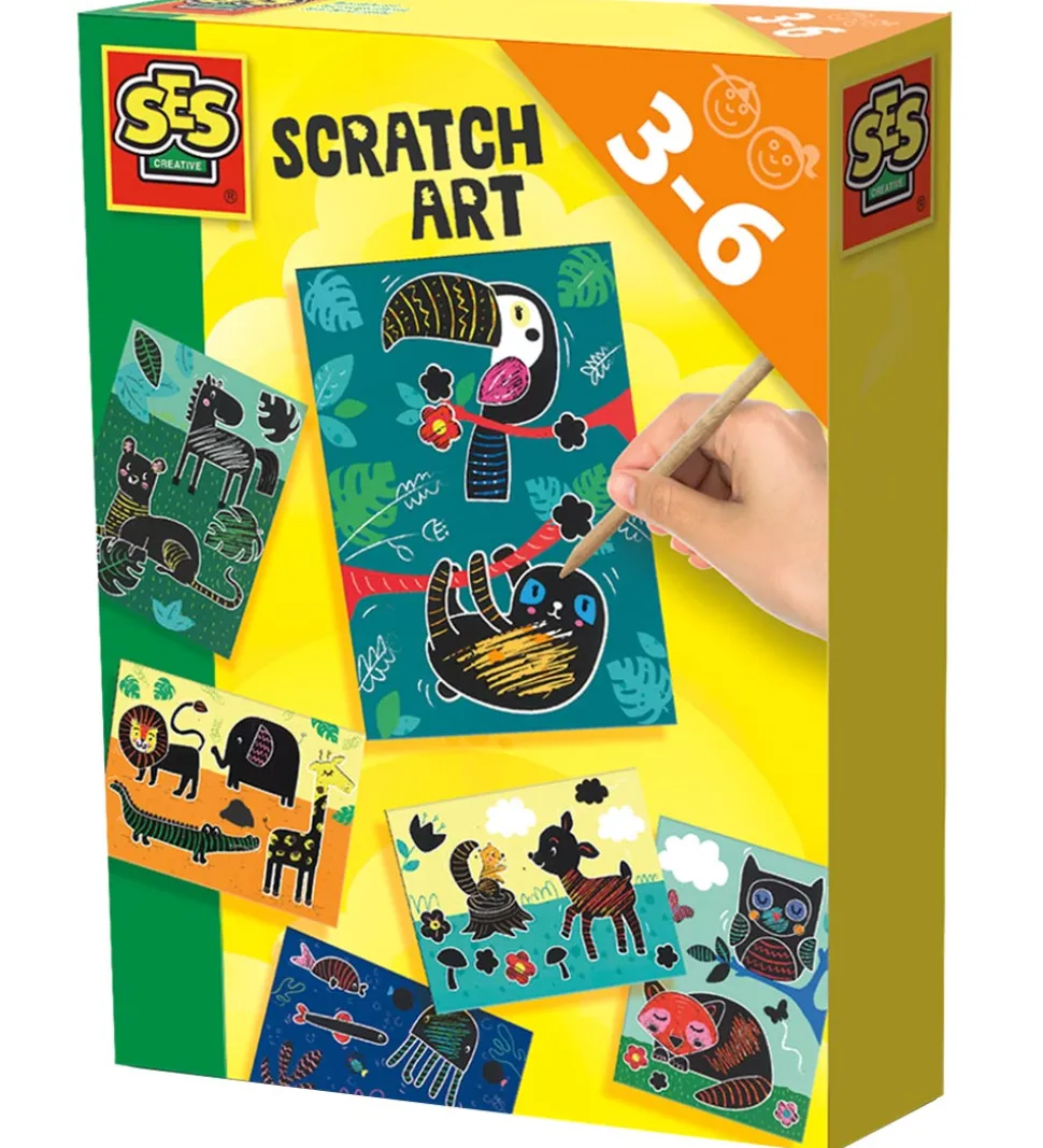 SES Creative Ridsekort - Dyrekunst