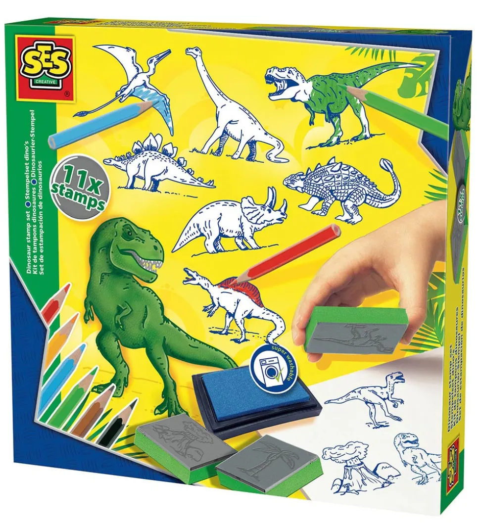 SES Creative Stempelsæt - Dinosaurer