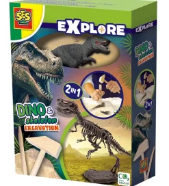SES Creative Udhug - Explore - T-rex og Skelet