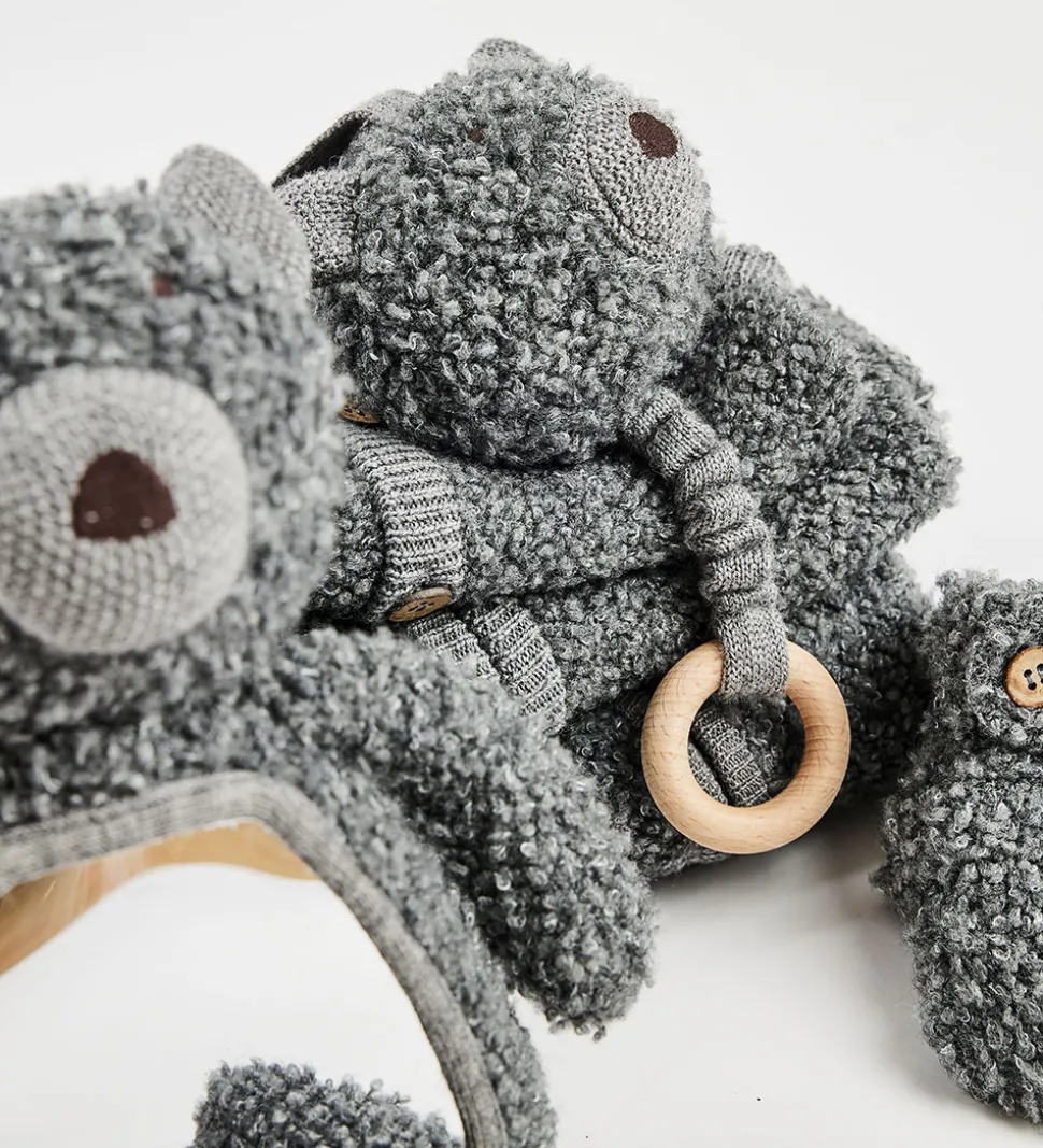 Smallstuff Aktivitetsbamse - Uld - Grå