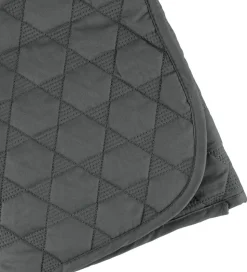 Smallstuff Legetæppe - 100x100 - Quiltet Koksgrå m. Stjerner