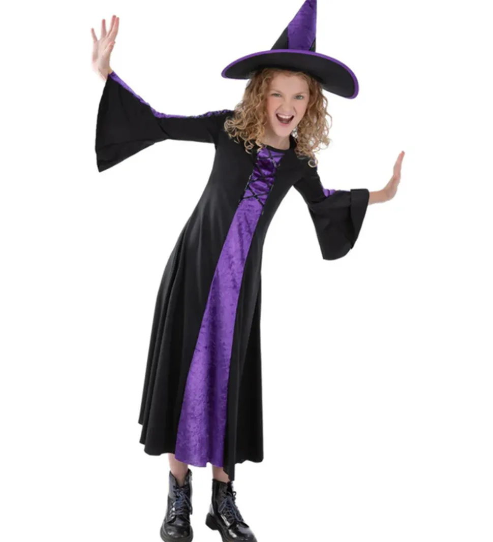 Smiffys Udklædning - Bewitched - Lilla/Sort