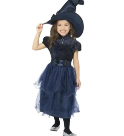 Smiffys Udklædning - Deluxe Midnight Witch - Blå