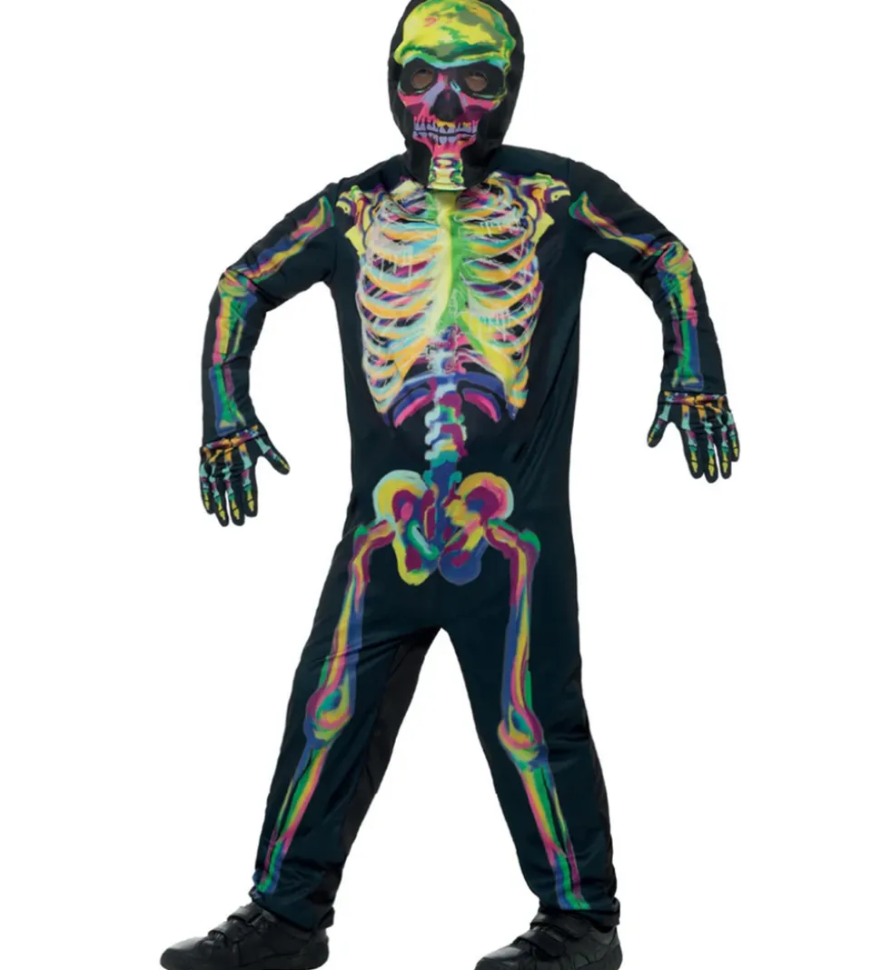 Smiffys Udklædning - Glow In The Dark Skeleton - Multi