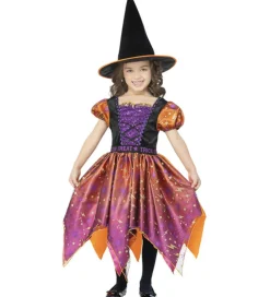 Smiffys Udklædning - Moon & Stars Witch - Lilla/Orange