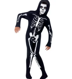 Smiffys Udklædning - Skeleton - Sort/Hvid