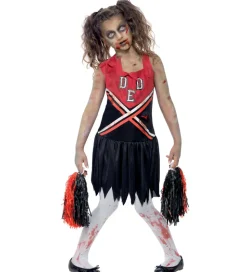 Smiffys Udklædning - Zombie Cheerleader - Sød/Sort