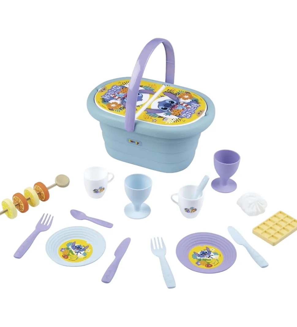 Smoby Picnickurv - 19 Dele - Stitch