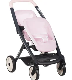 Smoby Tvillingeklapvogn Til Dukker - Maxi-Cosi - Pink