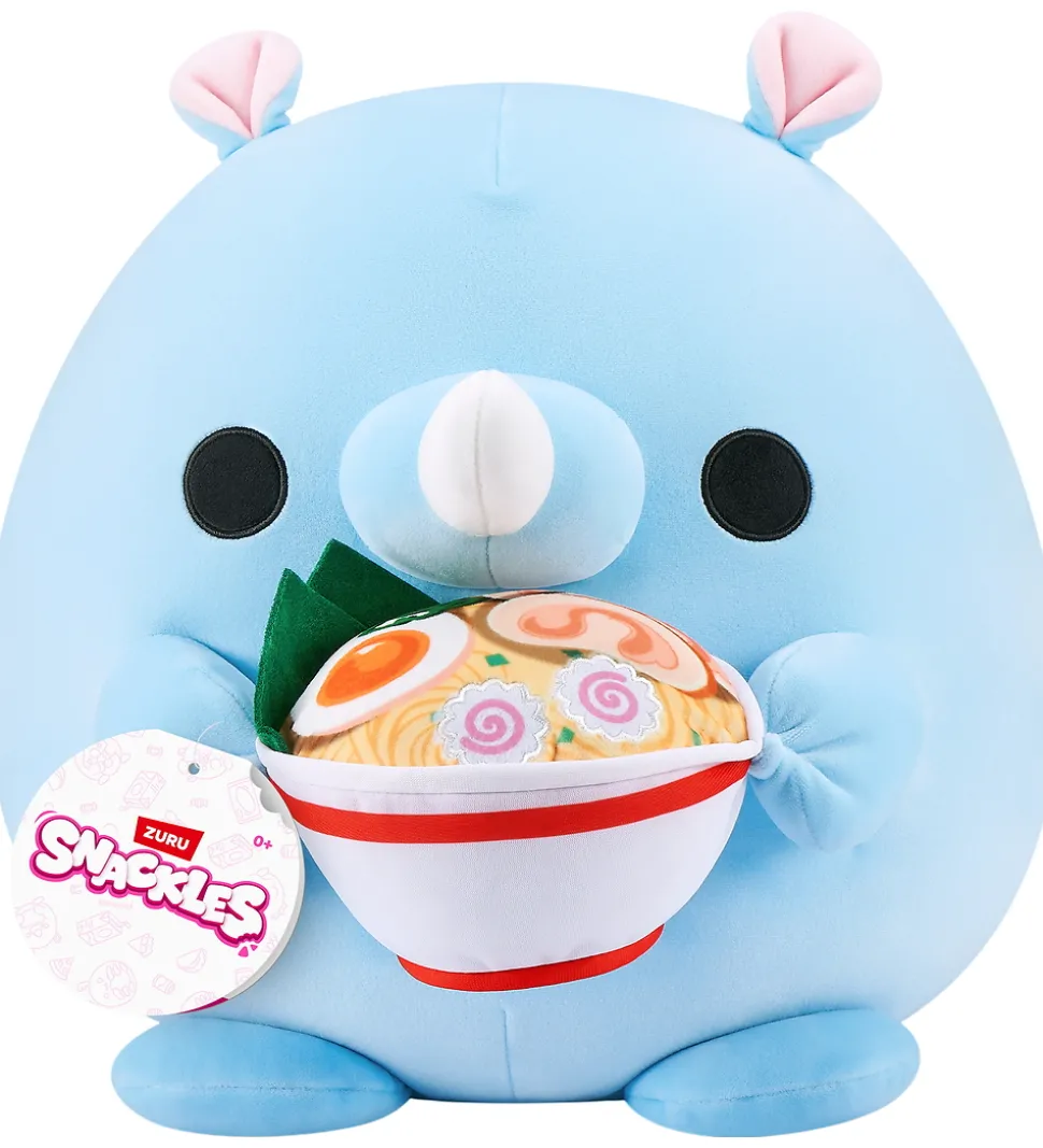 Snackles Bamse - 35 cm - Næsehornet Humphrey m. Ramen