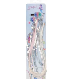 Souza Udklædning - Havfrue-hårklemmer m. Hår - Jody - 2 Stk.