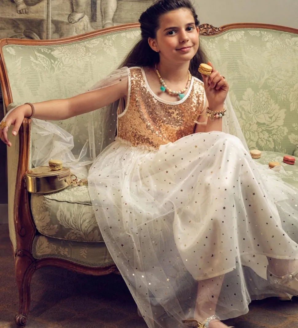 Souza Udklædning - Prinsesse - Dorianne - Hvid/Guld