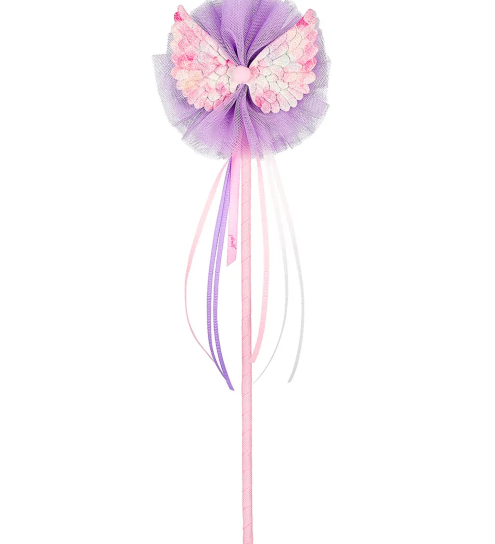 Souza Udklædning - Tryllestav m. Tyl/Vinger - Lilla/Rosa