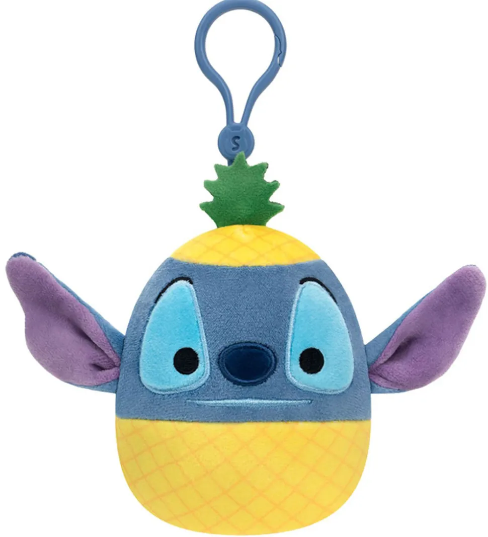Squishmallows Taskevedhæng - 9 cm - Disney Pineapple Stitch - Cl