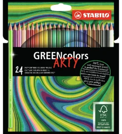 Stabilo Farveblyanter - GreenColors Arty - 24 Stk. - Multifarvet