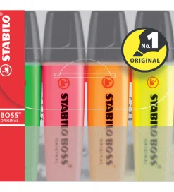 Stabilo Overstregningstuscher - Boss - 4 Stk - Multifarvet