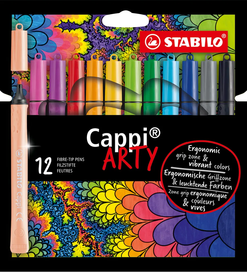 Stabilo Tuscher - Cappi Arty - 12 Stk. - Multifarvet
