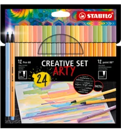 Stabilo Tuscher - Pen 68/Point 88 Arty - 24 stk. - Pastel