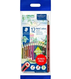 Staedtler Farveblyanter - Noris Upcycled Wood - Bonus Pack - 12+