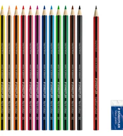 Staedtler Farveblyanter - Noris Upcycled Wood - Bonus Pack - 12+