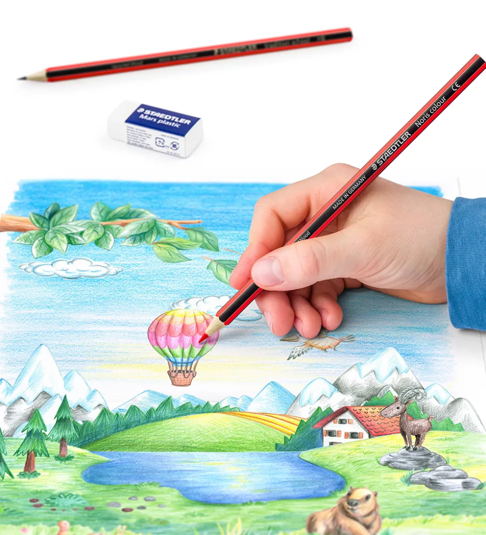 Staedtler Farveblyanter - Noris Upcycled Wood - Bonus Pack - 12+