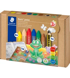 Staedtler Farvekridt m. Aktivitetsbog - Noris Junior - 7 stk.