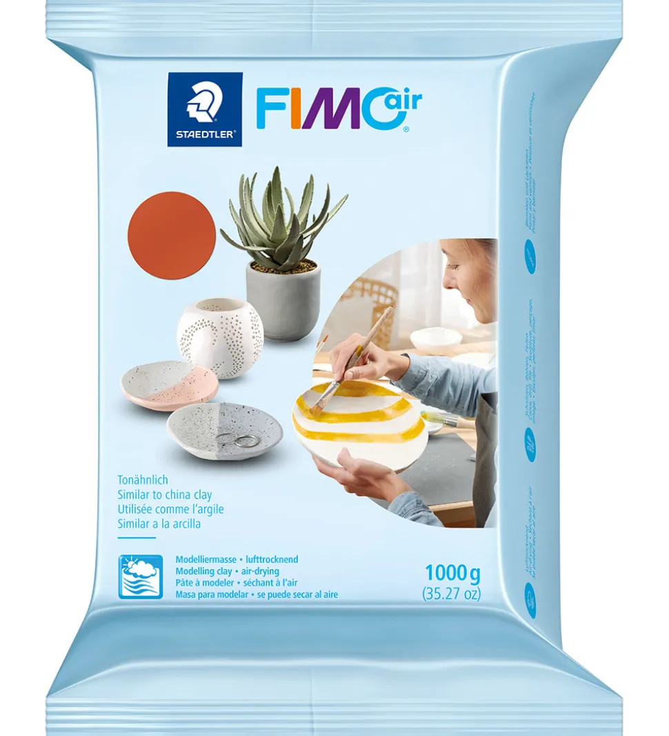 Staedtler FIMO Modellervoks - Air - 1000 g - Terracotta