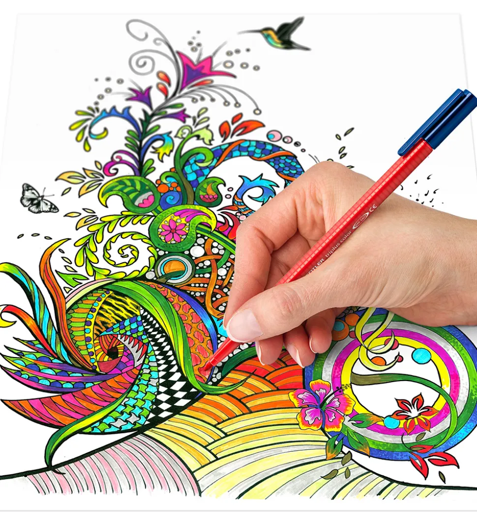 Staedtler Tuscher - 20 stk - Triplus Fibre-tip Pen - 1,0 mm