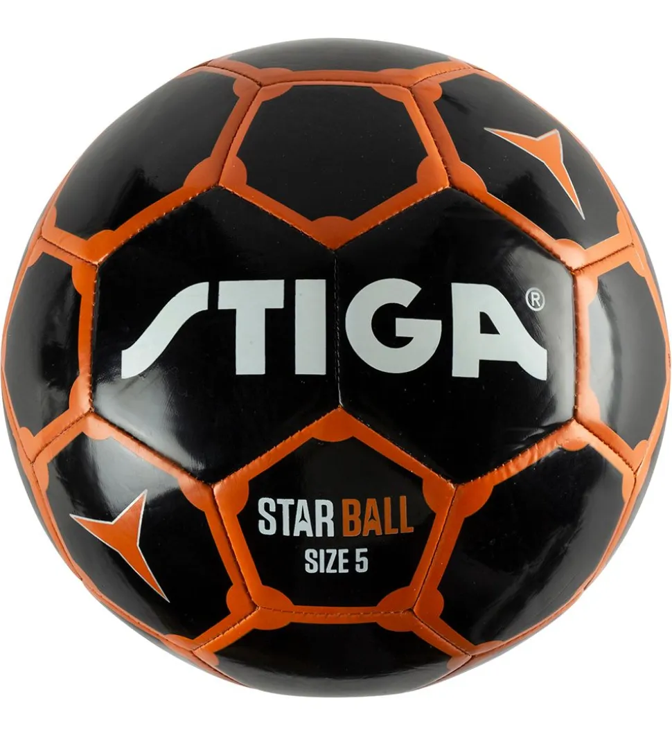 Stiga Fodbold - Star - Str. 5 - Sort/Orange