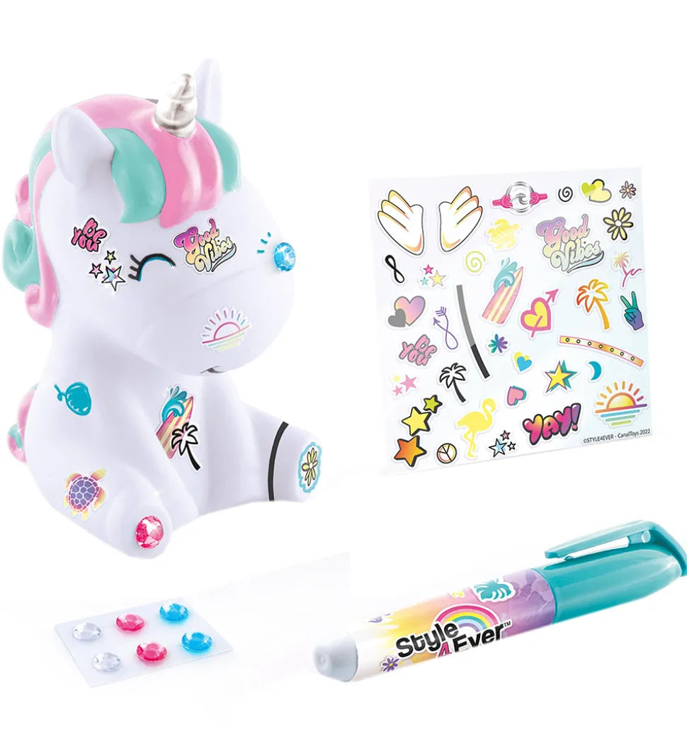 Style 4 Ever - Mini Deco DIY - Selvlysende Dyr Asst.