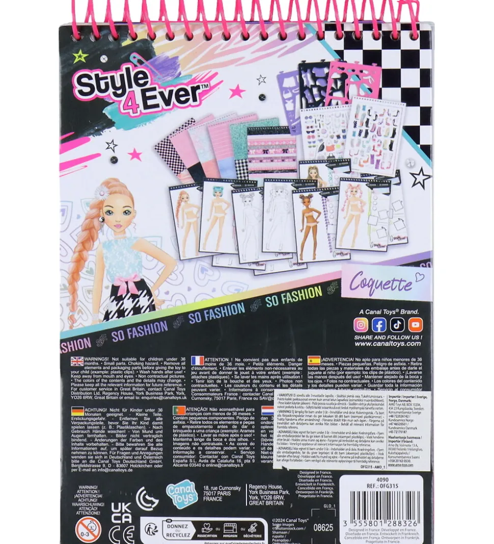 Style 4 Ever Fashion Designer Mini Skitsebogssæt