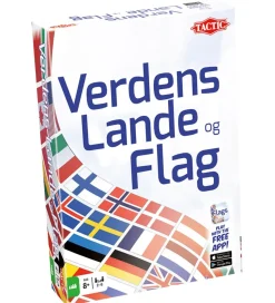 TACTIC Brætspil - Verdens Lande og Flag - Dansk