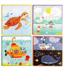 TACTIC Puslespil - My First Puzzle - 4x6 Brikker - All Aboard