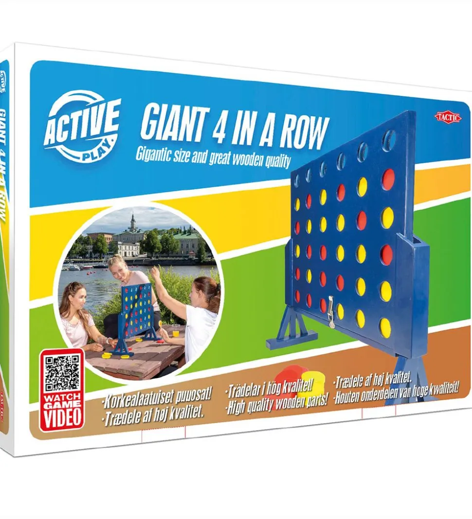 TACTIC Spil - Gigant 4 På Stribe - Active Play