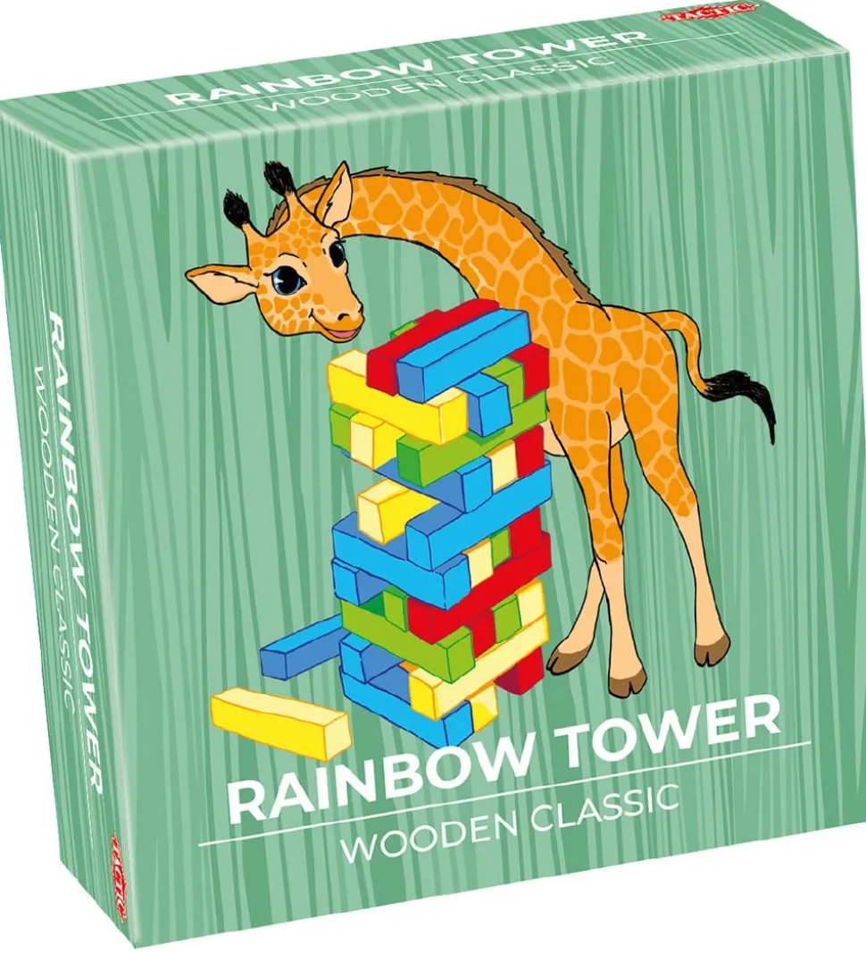 TACTIC Spil - Rainbow Tower - Wooden Classic