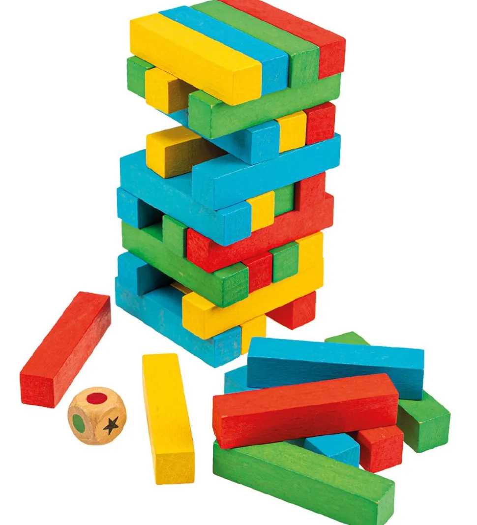 TACTIC Spil - Rainbow Tower - Wooden Classic