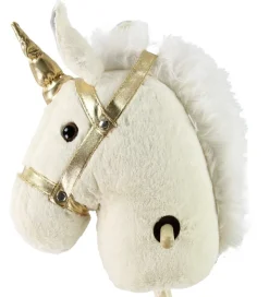 Teddykompaniet Kæphest - 100 cm - Hvid