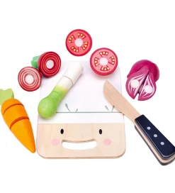 Tender Leaf Trælegetøj - Skærebræt med Grøntsager