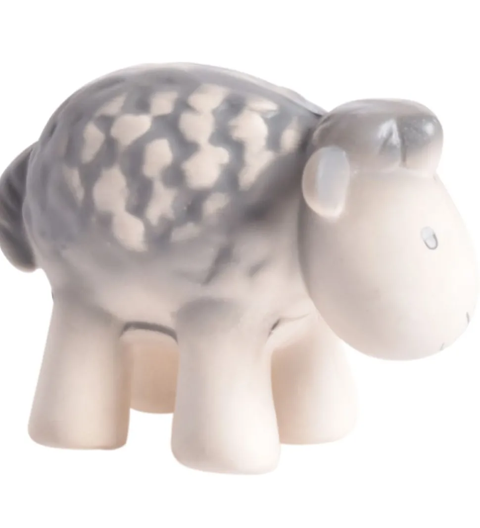 Tikiri Bidedyr - Naturgummi - Får - Grå/Hvid