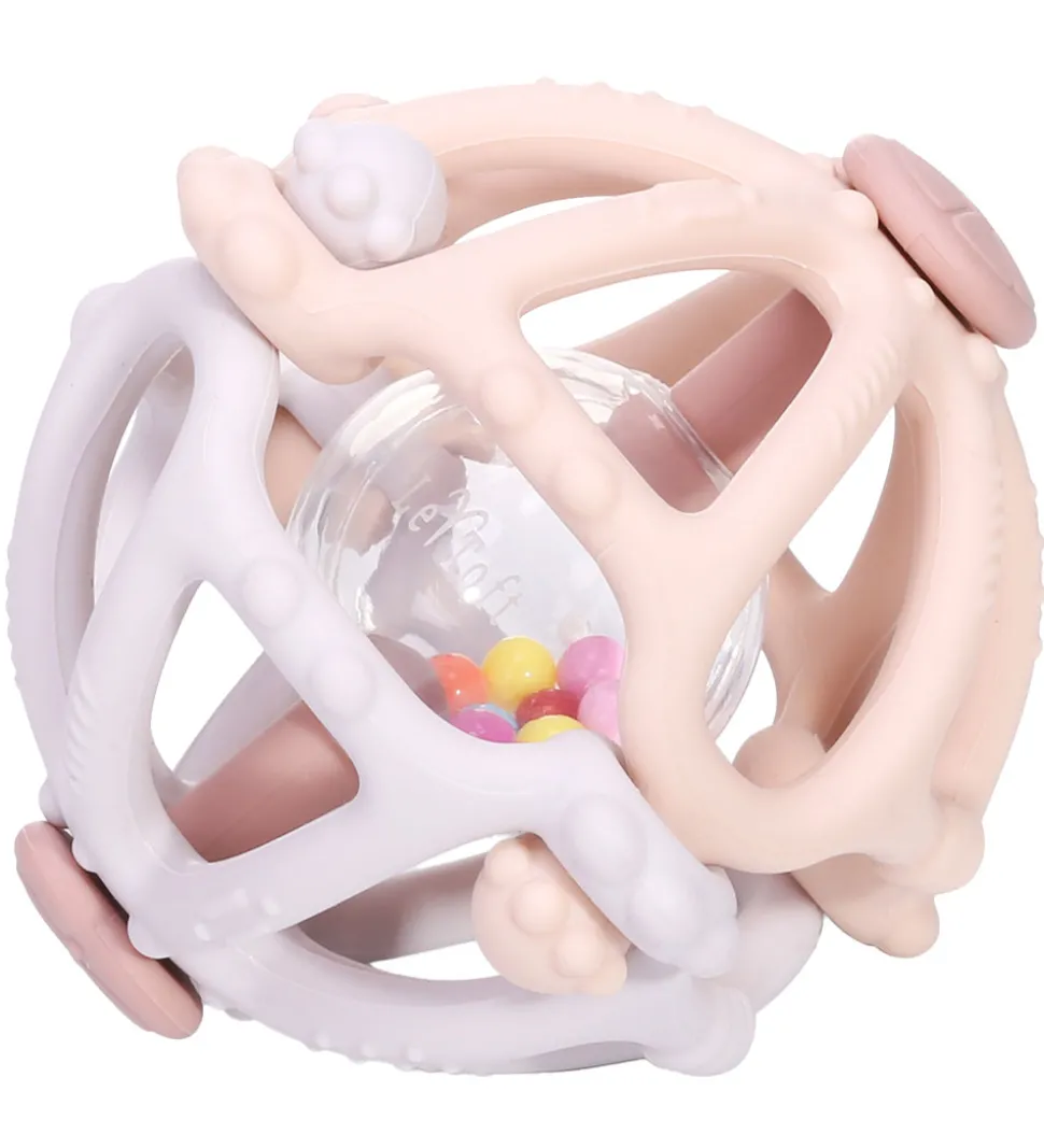 Tiny Tot Bidelegetøj m. Rangle - Blush/Lilla