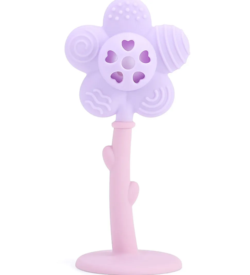 Tiny Tot Bidering - Flower - Lille/Pink