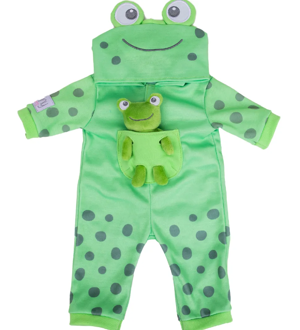 Tiny Treasures Dukketøj - Froggy All-In-One