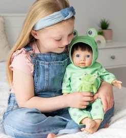 Tiny Treasures Dukketøj - Froggy All-In-One