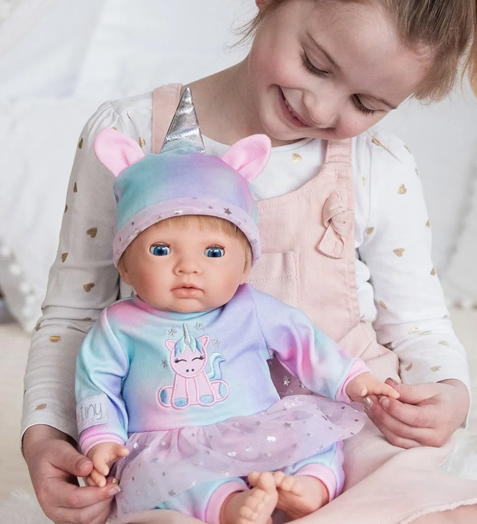 Tiny Treasures Dukketøj - Magic Unicorn All-In-One