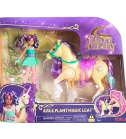 Unicorn Academy Legetøjsfigurer - Ava & Plant Magic Leaf