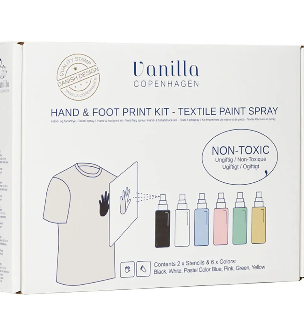 Vanilla Copenhagen Hånd- og Fodaftryk Sæt - Tekstilspray