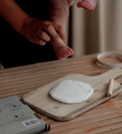 Vanilla Copenhagen Hånd- og Fodaftryksæt m. Bånd - Hvid/Rød/Brun