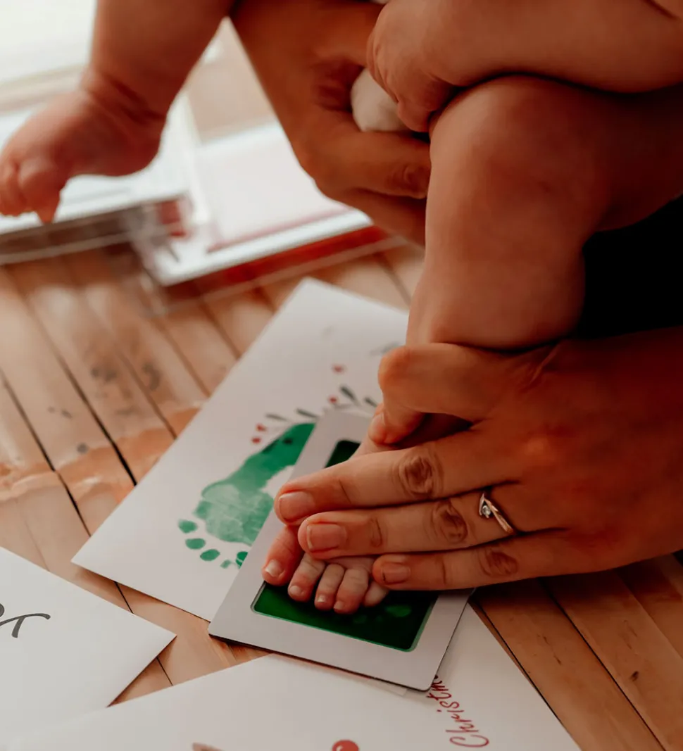 Vanilla Copenhagen Hånd- og Fodaftryksæt - Brun/Grøn/Rød