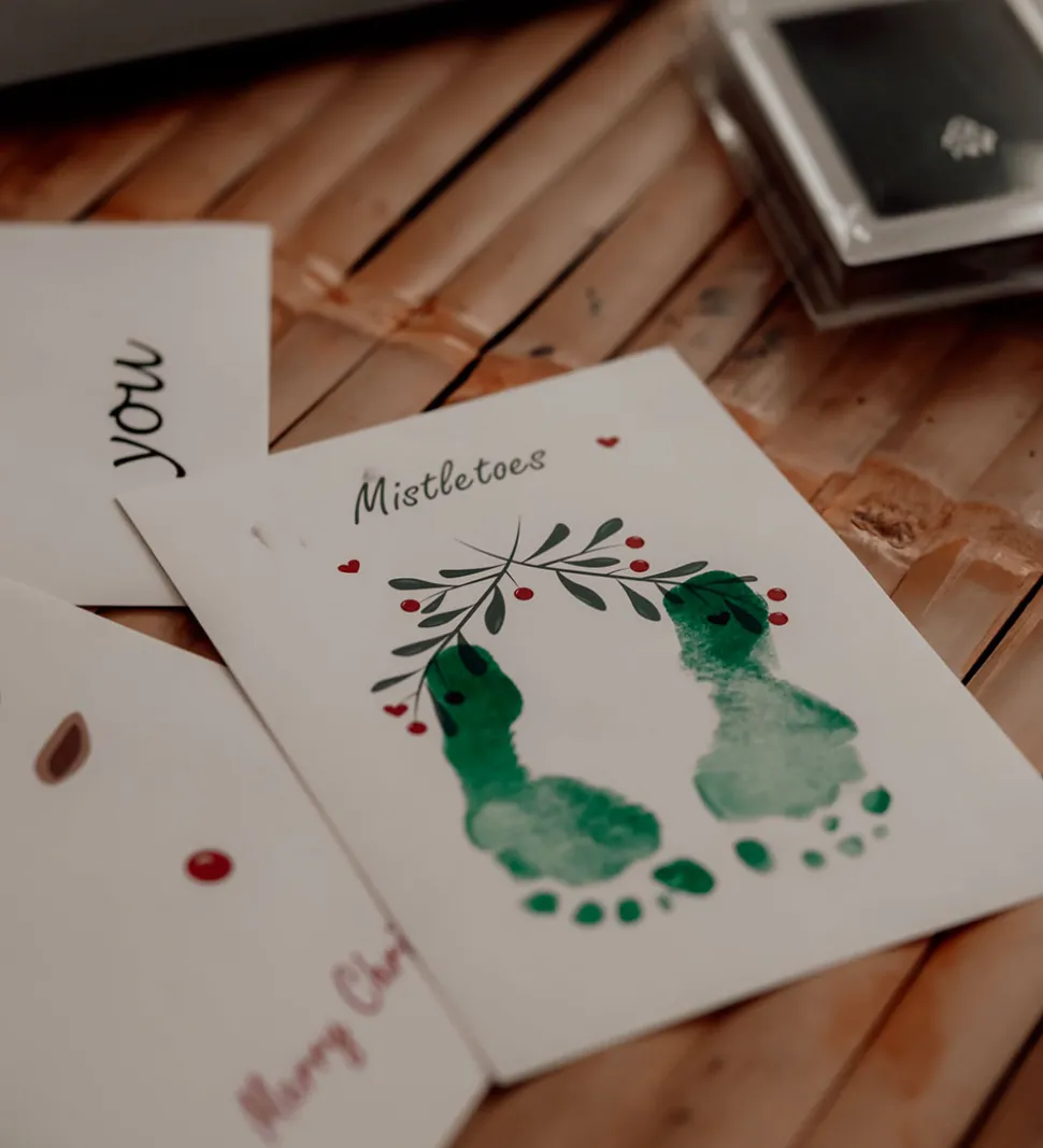 Vanilla Copenhagen Hånd- og Fodaftryksæt - Brun/Grøn/Rød