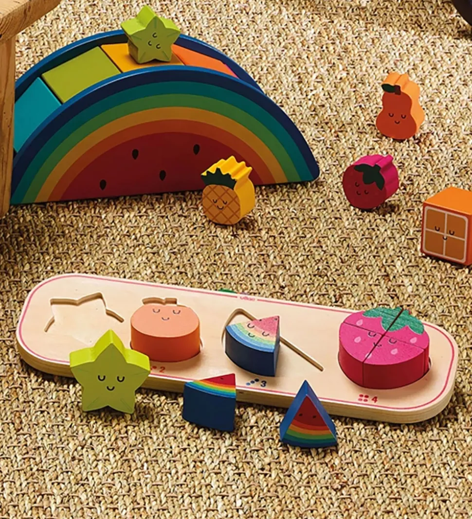 Vilac Puslespil - 10 Brikker - Fire Frugter